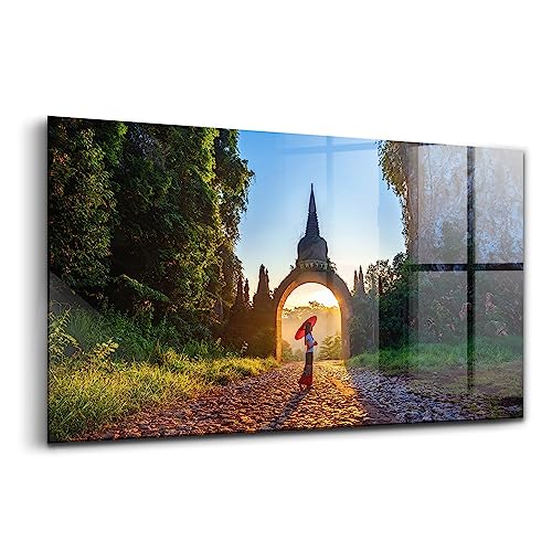 Peinture murale anti-ternissement Wallfluent en verre durable 140x70cm