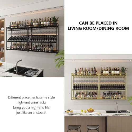 Porte-verres à vin de bar moderne pour libérer l'espace des buffets