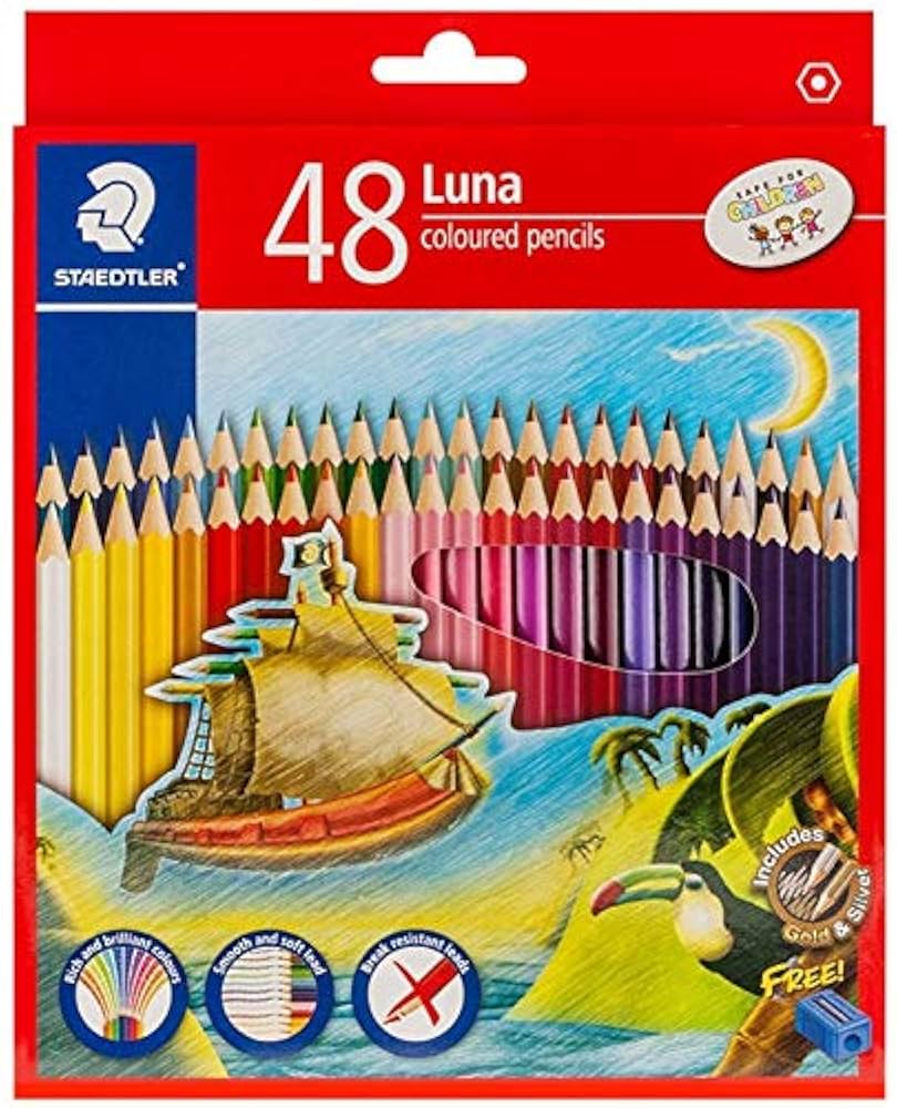 ステッドラー　ルナ　STAEDTLER LUNA 水彩色鉛筆 48色 Amazon | ステッドラー ルナ水彩色鉛筆48色セットSD137C48