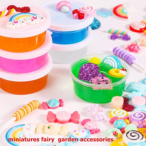 100g Resin Flatbacks Slime Accessories Clay Sprinkles Decoration for Slime Charms Filler DIY Slime Supplies Fake Candy Chocolate Cake Dessert Mud Particle Scrapbook Phone Case (snowflake20) - Image 4