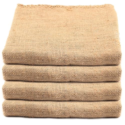 KEILEOHO 4 Pack 40x24 Inch Burlap Bags for Gardening & Games