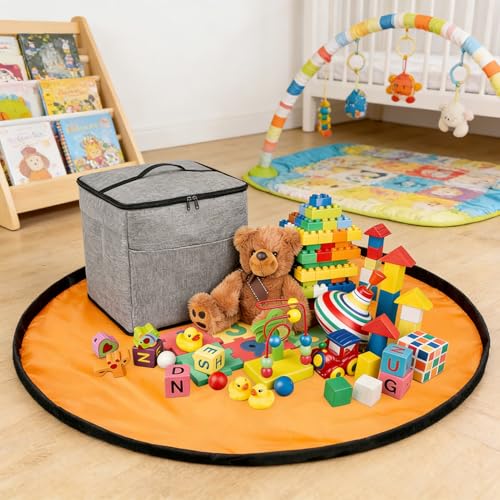 Boîte de rangement pliable pour ranger rapidement les blocs de construction de la maison