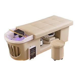 Thai Massage Bed Head Spa Equipment with Water Circulation Fumigation Light Therapy for Beauty Salon Flat-Laying Shampoo Bed
