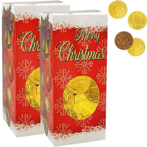Christmas Premium Belgian Milk Chocolate Gold Coins