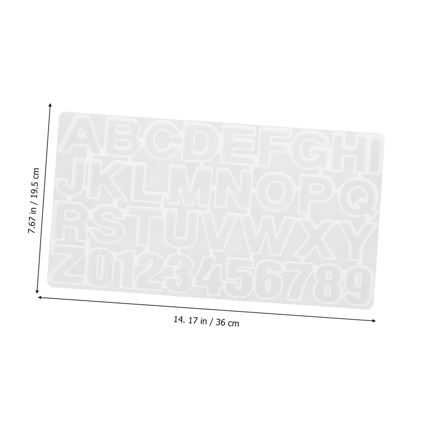 Moule en Silicone Lettres et Chiffres Diy, 1 Set pour Loisirs Créatifs