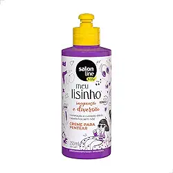 Salon Line, Creme de Pentear, Meu Lisinho Kids, Imaginação e Diversão, Vegano - Cabelos Lisos, 250 ml