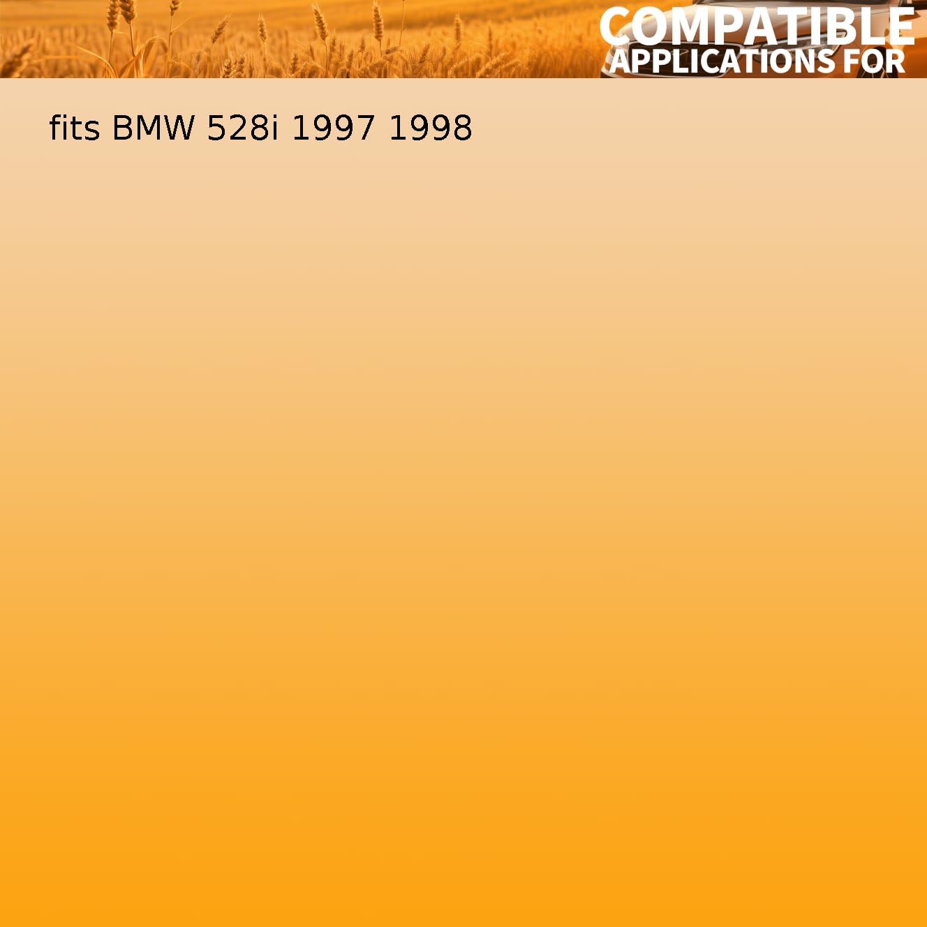 Replacement 11 53 1 740 437 1 Piece Engine Coolant Thermostat Housing Gasket fits BMW 528i 1997 1998