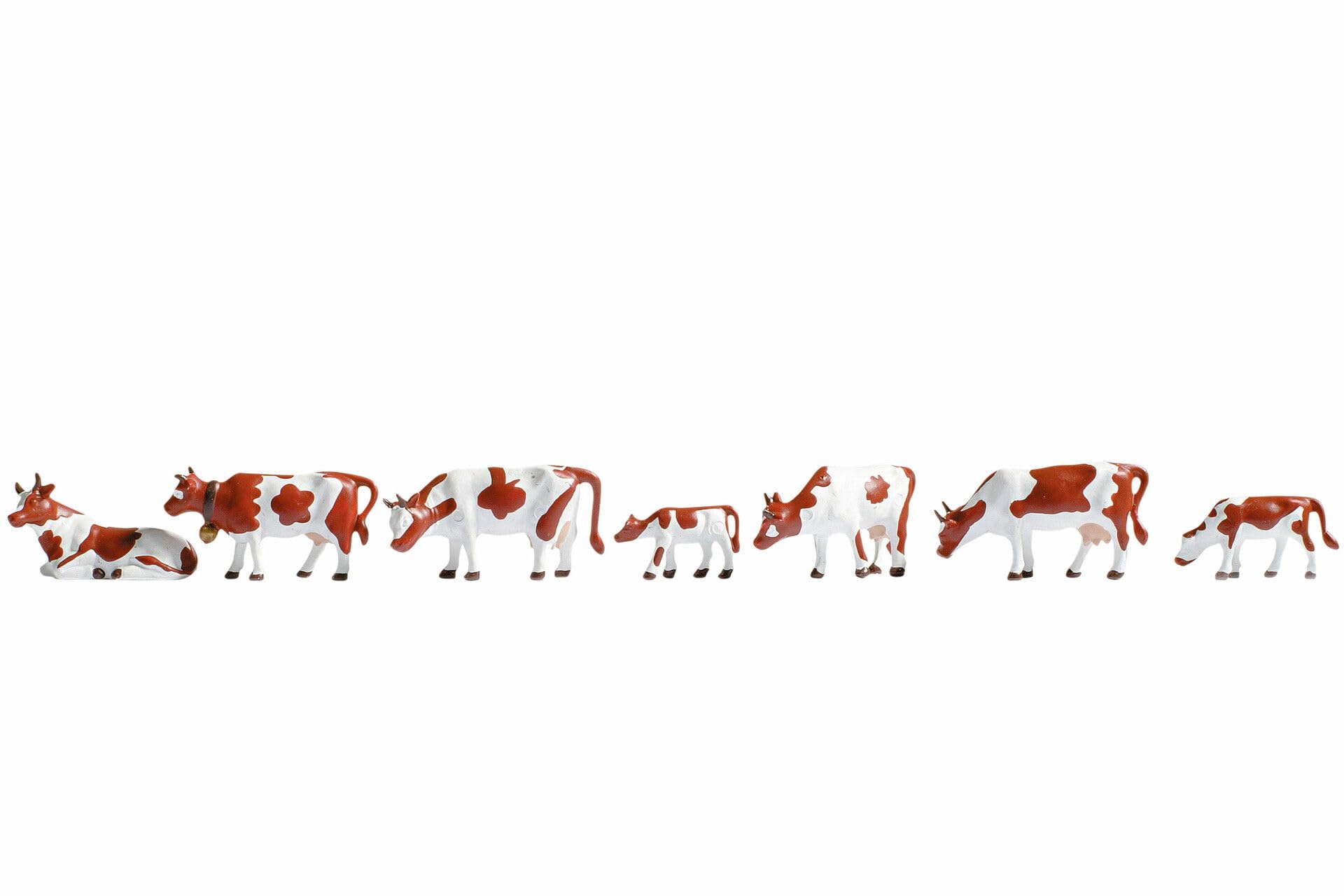 Noch - 15723 - Modélisme Ferroviaire - Figurine - 7 Vaches - Brun/Blanc