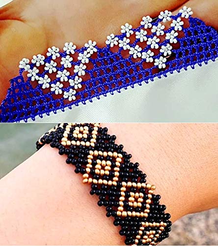 3300 Pieces Glass Seed Beads 3 mm Inner Colour Set, 8 Colours, 8/0, Pony Beads, Mini Children's Beads, Inside Colour Seed Beads (Pink) - Image 3