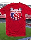 Stitches England World Cup Soccer Red T-Shirt Large