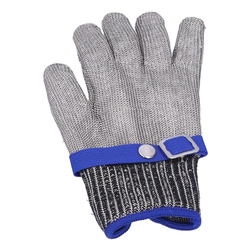 Gants résistants aux coupures durables et réglables en fil d'acier 25,9x14 cm