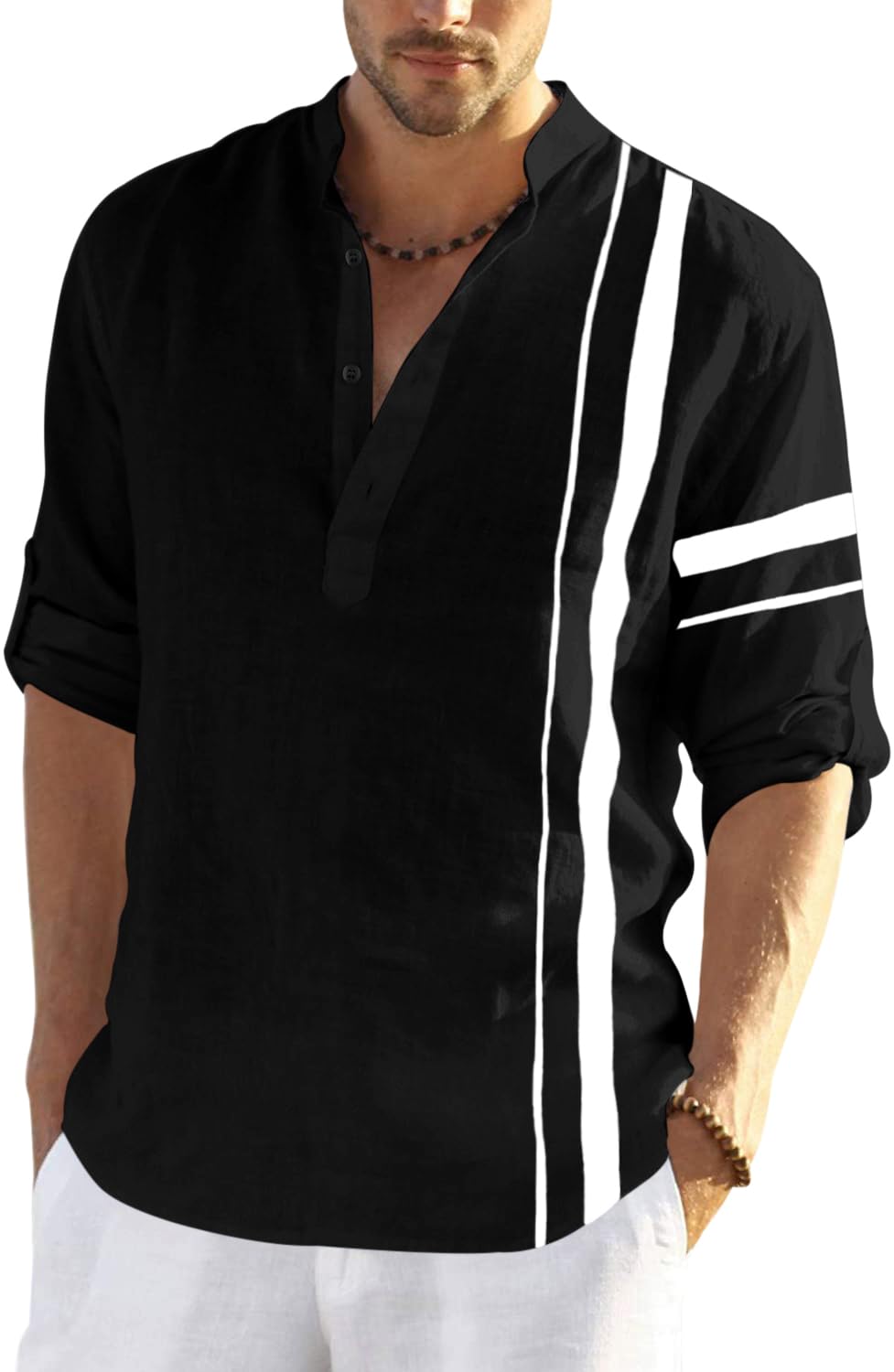 Men's Solid Regular Fit Dress Shirt-image-15
