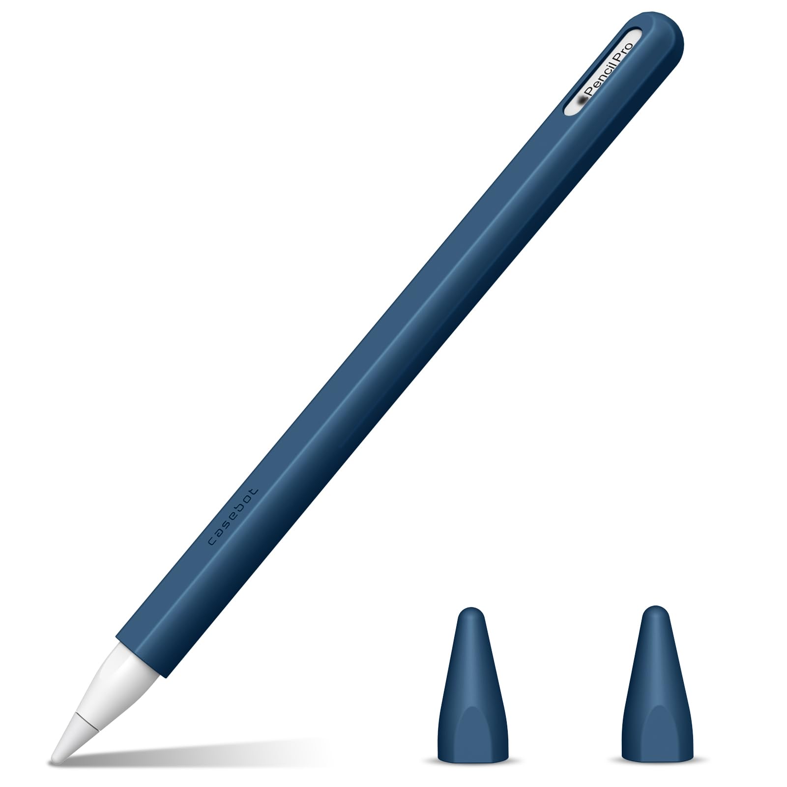 Fintie Silicone Sleeve for Apple Pencil 2nd Generation, Light Pen Skin Case Cover Soft Protective iPad Pencil Grip Holder with 2 Nib Covers Accessories, (Cyan Blue)-picture-11