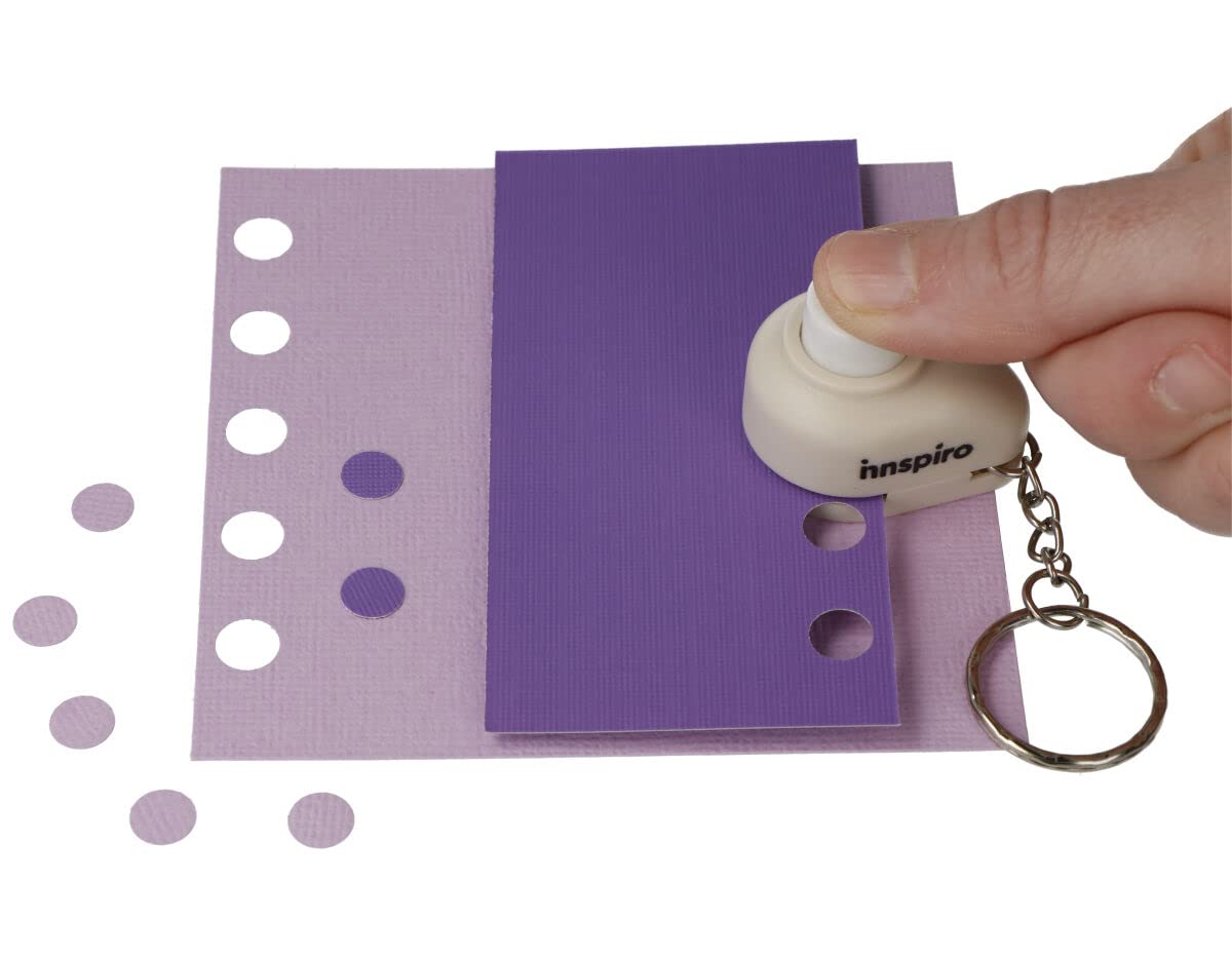 INNSPIRO Rivettatrice Per Occhielli Da 5 Mm – Punzonatrice Per Scrapbooking, Carta, Pelle, Tessuto, Fai Da Te E Creazioni Hobby
