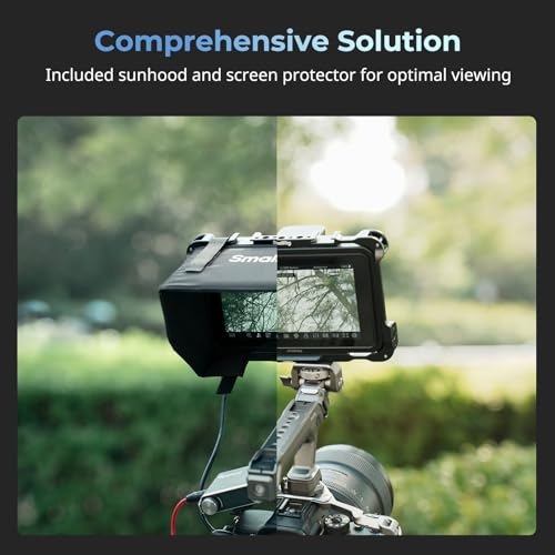 Image of SmallRig Monitor Cage Kit for Atomos Shinobi II /Shinobi GO, with Sunhood, with Screen Protector, Weighing Only 96.3g, with 1 /4 inch-20 Threaded Holes - 5030