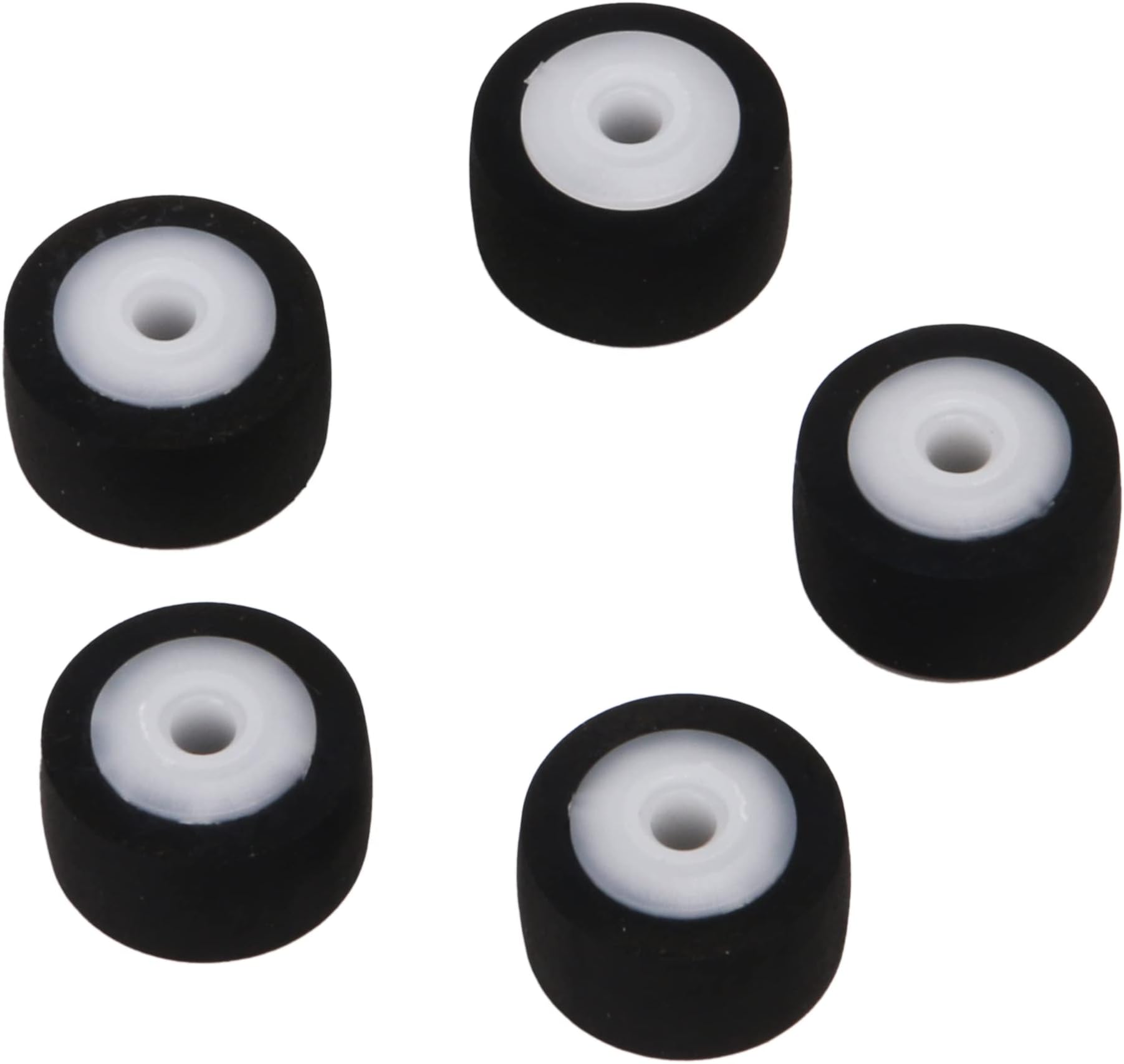 Xstyle 5Pcs Recorder Pinch Roller, 13x6x2.5mm Video Tape Belt Pulley, Black Rubber Audio Bearing Roller Guide Pulley for Car Radios Players Amplifiers