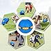 Adiwo Flying Saucer Ball Hundespielzeug, Haustier Spielzeug Fliegende Untertasse Ball, Tragbare Fliegende Untertasse, Outdoor Dekompression Magic Ufo, Deformed Toys für Outdoor Sports Beach Games