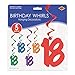 Beistle 18 Whirls Assorted Colors 5 Count