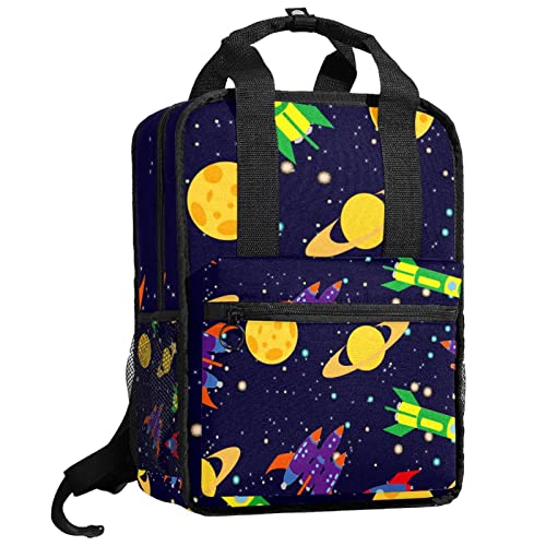 Sac à dos pour garçons à motif feuilles naturelles et sangles ajustables
