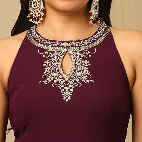 Image of Globus Women Ethnic Dress (GS567480 Purple XS)