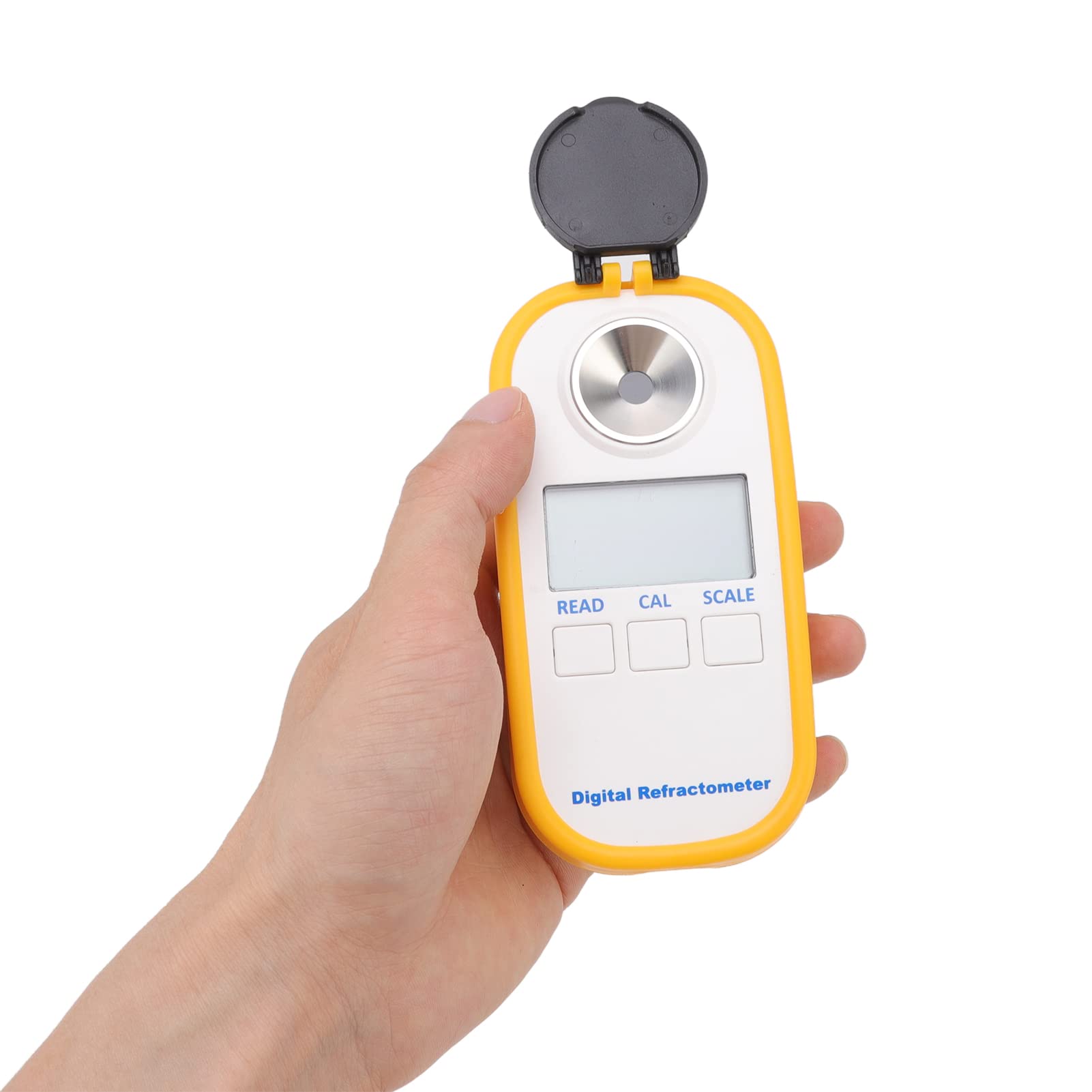 Refractómetro Digital Inteligente Brix, Fácil Calibración, Alta Precisión, Refractómetro de Azúcar Portátil para Medición Brix de Frutas y Elaboración de Cerveza Casera, Agricultura, Horticultura