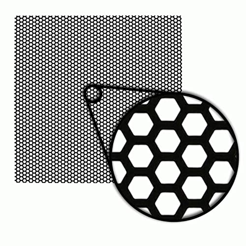 INSTALLBAY - Metal Mesh Grille Material - Honeycomb Hex Pattern (IBGMHC18)