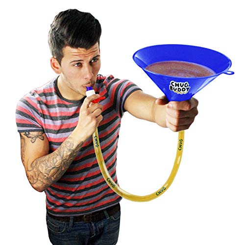 Chug Buddy Beer Bong, Drinking Funnel with Hose, Bongzilla Funnel
