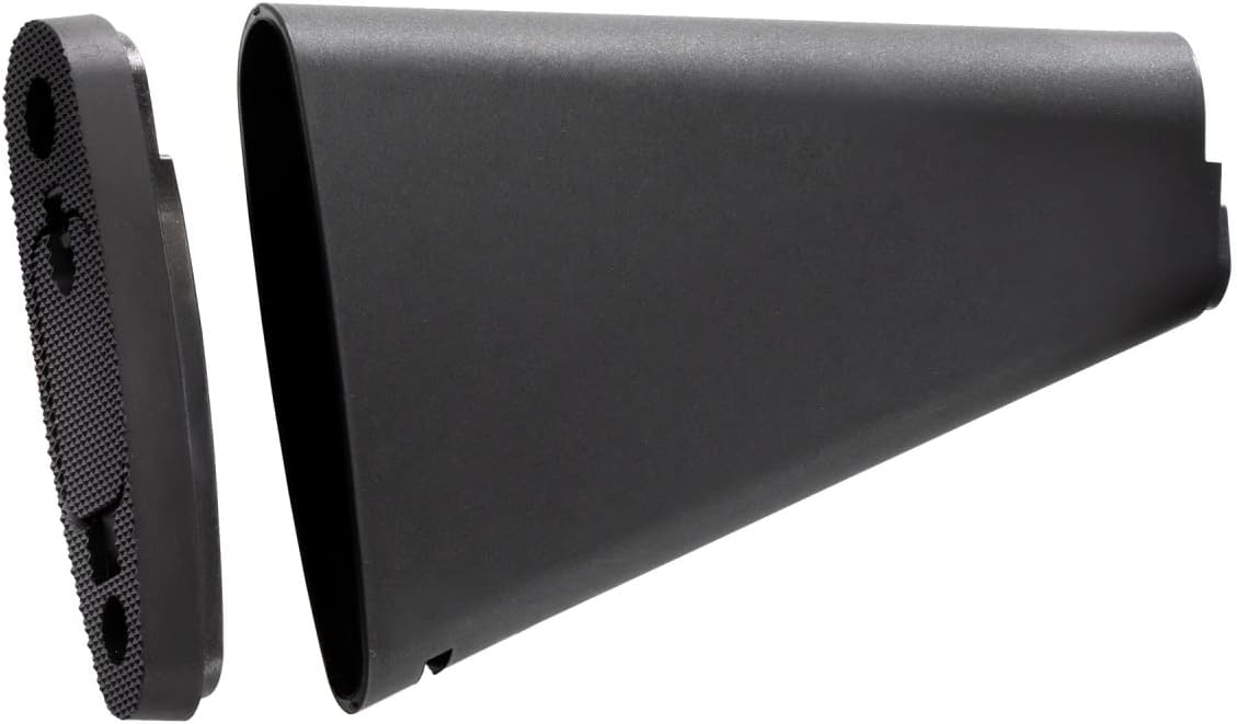 Lancer Tactical Stubby Fixed Stock for Airsoft AEG (Color: Black)