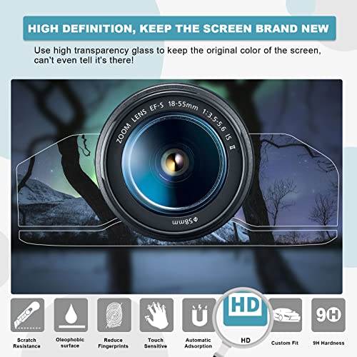 Image of CDEFG 2022-2025 2026 Silverado Screen Protector for 2022-2025 2026 Chevy Silverado Pickup Truck Instrument Cluster Screen Protector Screen Cover Tempered Glass 2022-2026 Silverado Truck Accessories