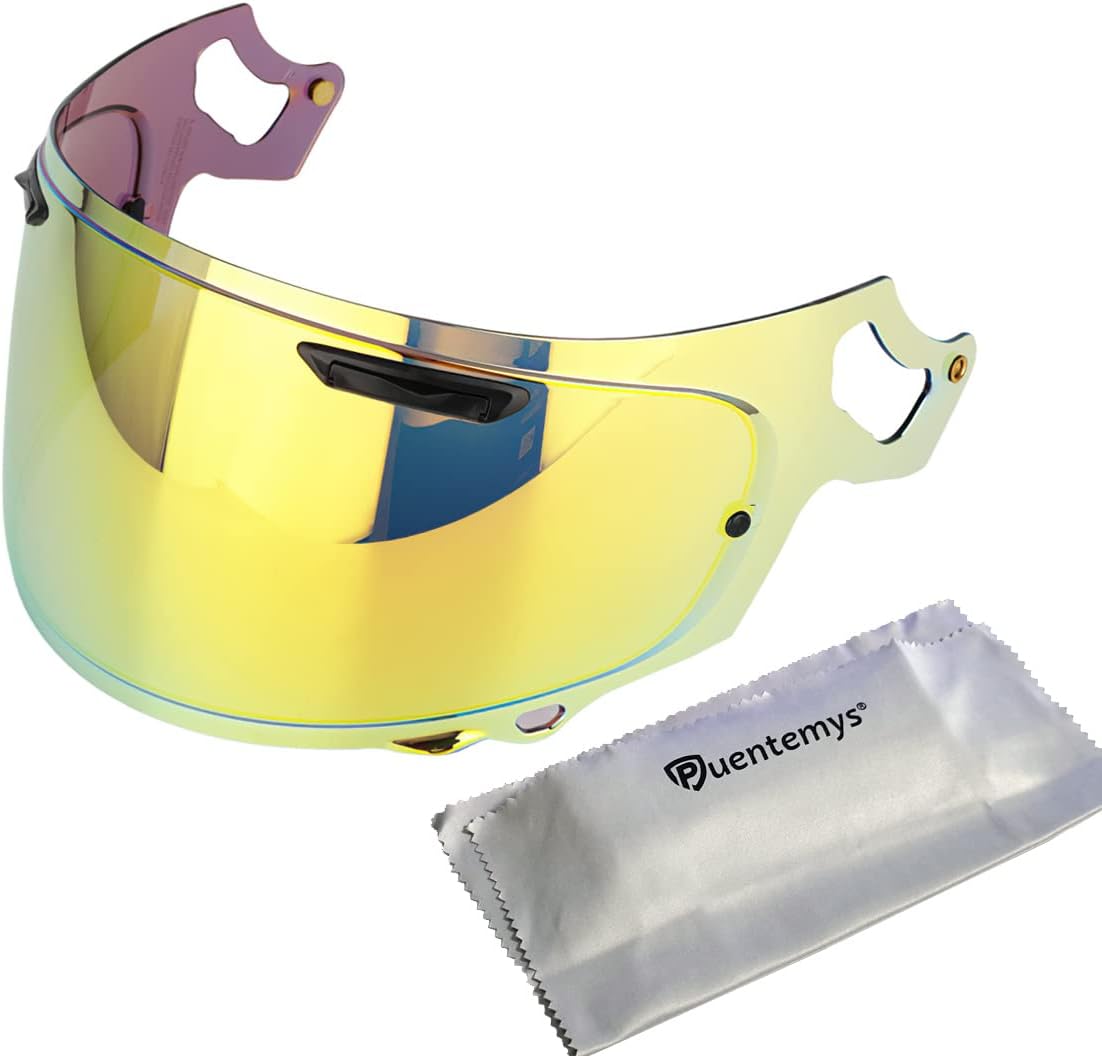 VAS-V MAX Vision Face Shield for Corsair-X, Signet-X, Quantum-X, DT-X, Defiant-X Regent-X Motorcycle Helmets Visor (Revo Dark Red)