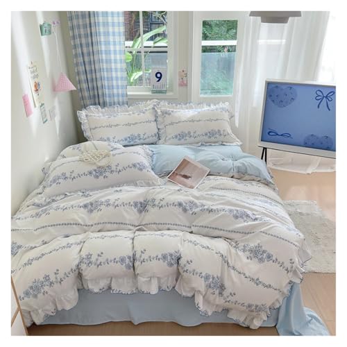 Housse de couette mariage en dentelle rose, cadeau idéal pour les mariés - 4