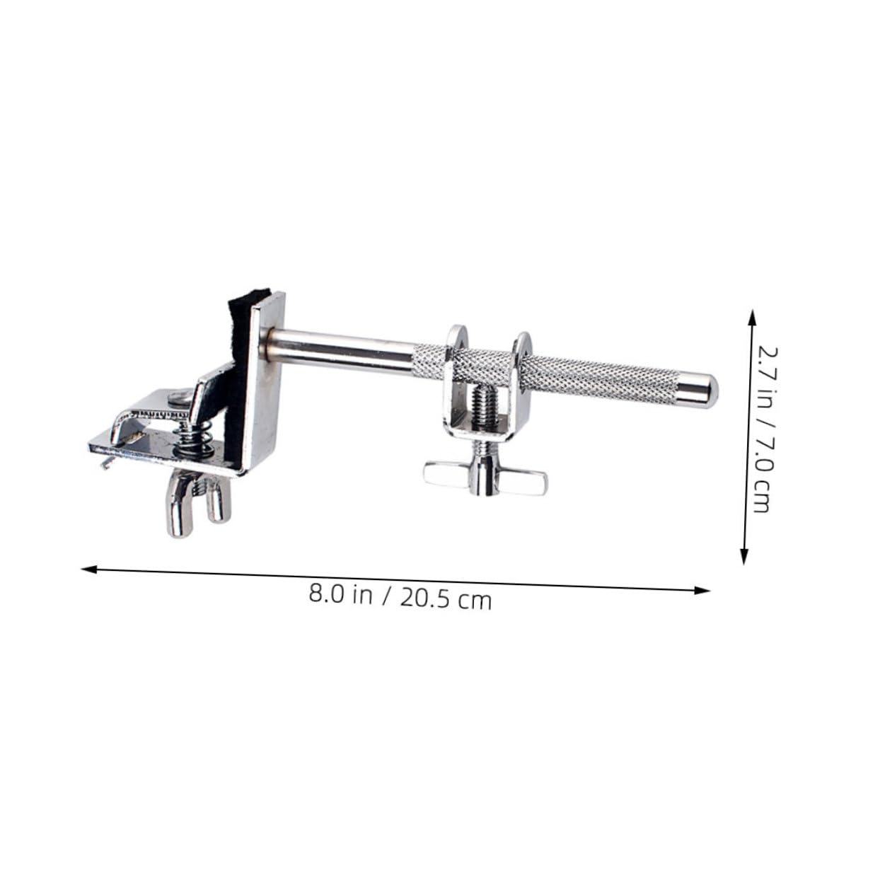 Garneck Cowbell Mount Drum Cowbell Clamp for Bass Drum Attach Hoop Mount Strong Clamping Power