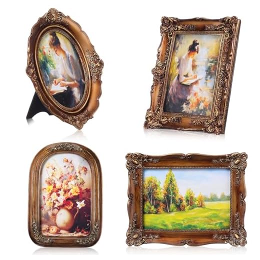 Geetery Vintage Picture Frames Set of Four