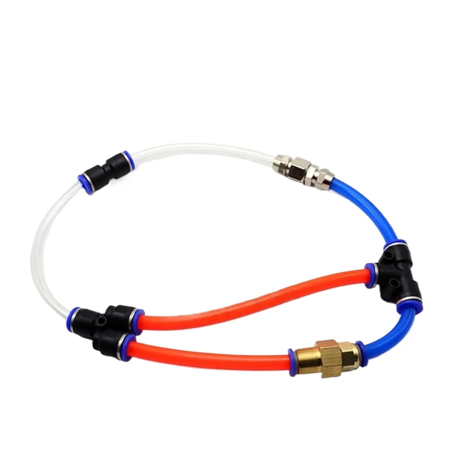 1 pieza de accesorios neumáticos de aire PU PV PY PE de 4 mm, 6 mm, 8 mm, 10 mm y 12 mm, accesorios de plástico for mangueras, acoplamientos rápidos y conectores de tuberías.(PV,50 PCS,OD 4mm)