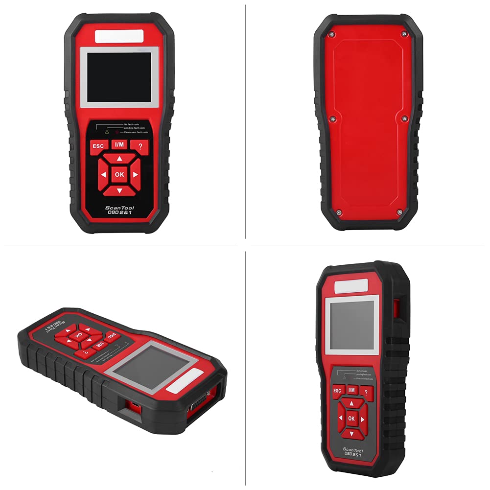 Lettore Codici OBD2 Diagnostico Auto, Scanner Diagnosi con Monitoraggio Emissioni e Sensori 5V/300mA per Veicoli EOBD