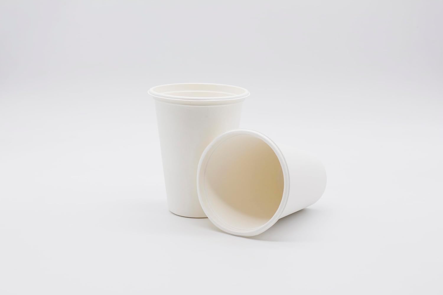 12 oz Compostable Cups with Lids - Biodegradable Bagasse Sugarcane Pulp Hot Cold Drinks Leak Proof Microwave Safe Eco Friendly Disposable