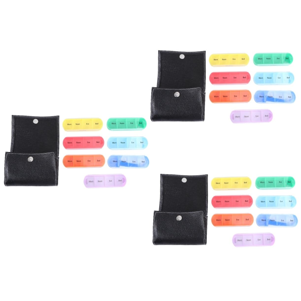 FOMIYES 3St Tablettensortierer 7 Tage Organisator für tägliche Medizin Pillenspender und Erinnerungen Tablettenzerkleinerer und -splitter Ergänzungshalter gesundheitsquickies the take