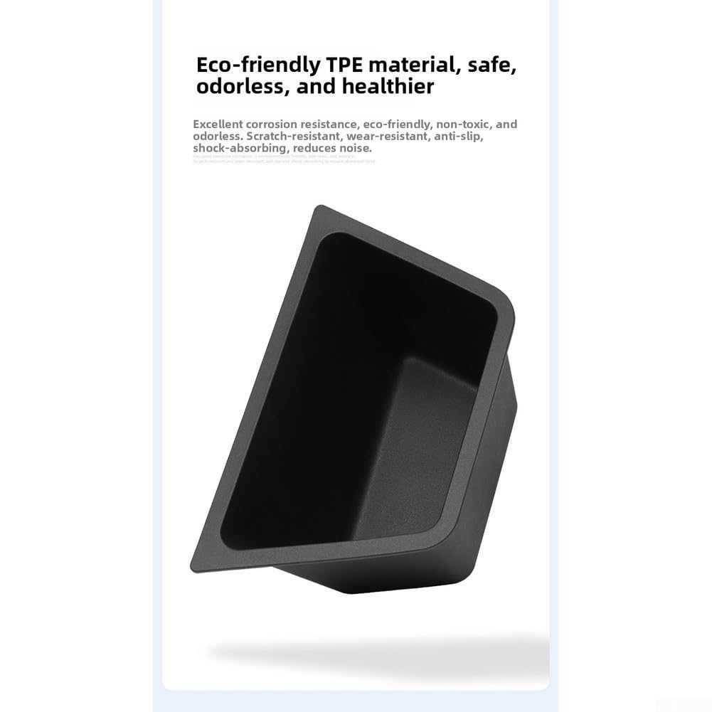Organizador de caja de almacenamiento lateral de TPE impermeable compatible con Li Auto para l6 2025, compartimentos izquierdo y derecho para accesorios interiores de coche