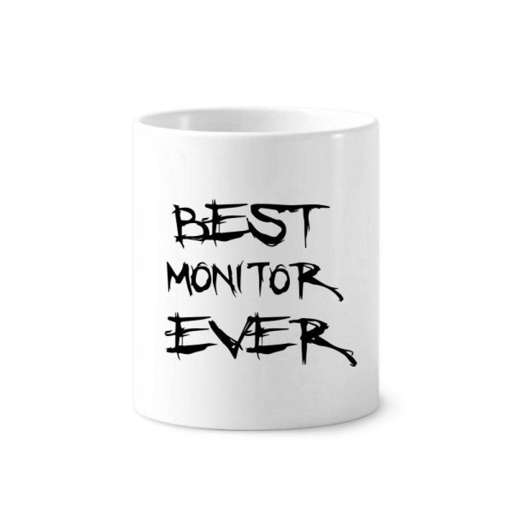 Tasse en céramique blanche 350ml multifonction porte-stylos robuste - 3