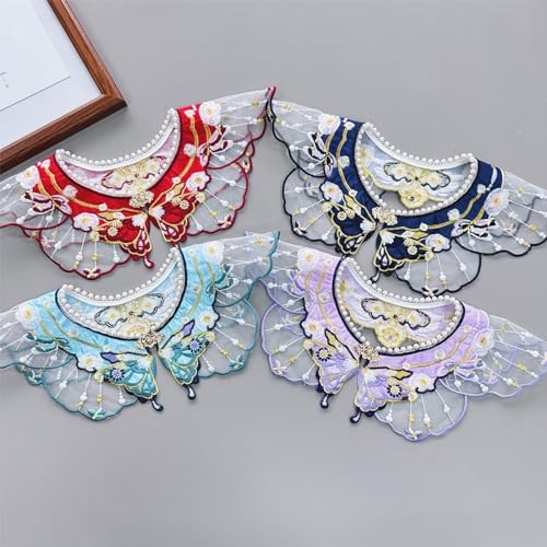 Embroidery Floral Shawl For Women Collar Yunjian Floral Shawl Decorative Yunjian Chinese Collar3
