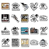 20 PCS Stickers Pack Coal Aesthetic Mine Vinyl Colorful Waterproof for Water Bottle Laptop Bumper Car Bike Luggage Guitar Skateboard