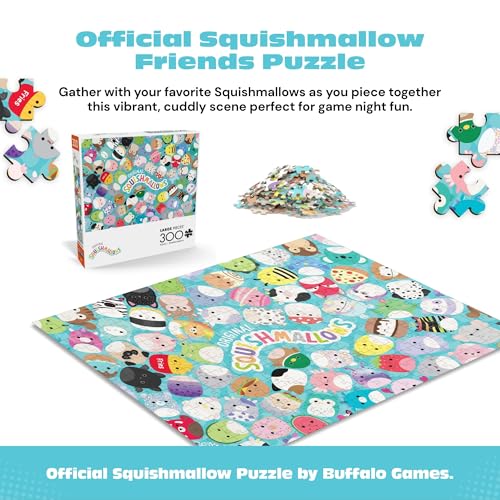 Rompecabezas Buffalo Games Squishmallow Friends de 300 piezas para adultos | Arte oficial licenciado, fabricado en EE.UU., piezas de fácil agarre, cartón reciclado, 21 x 15 pulgadas, incluye póster, arte enmarcable y listo para regalar miniatura 2