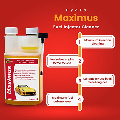 image for HYDRA MAXIMUS fuel injector cleaner, 500ML Treats Up To 250 litres, fo