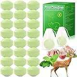 24 Pack Deer Repellent Peppermint Oil to Keep Deer Away from Plant, Powerful Deers Repellent for Garden Yard Fruit Tree Patio