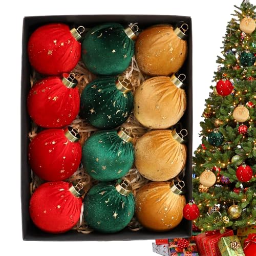 Boules de Noël en velours incassables pour décorer sans risque de casse - 8
