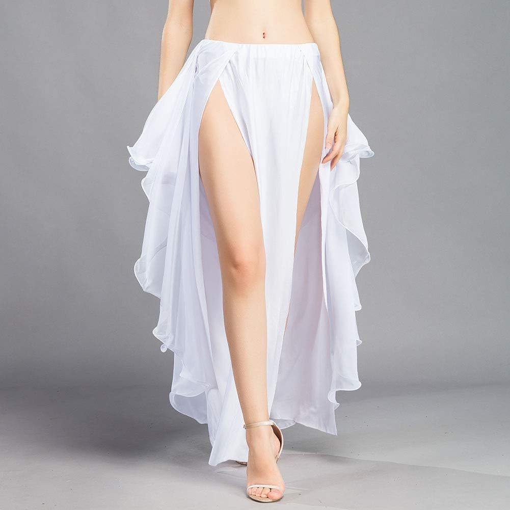 ROYAL SMEELA Chiffon Belly Dance Skirt Belly Dance Costume for Women Dancing Dress One Size, 6 Colors - Image 2