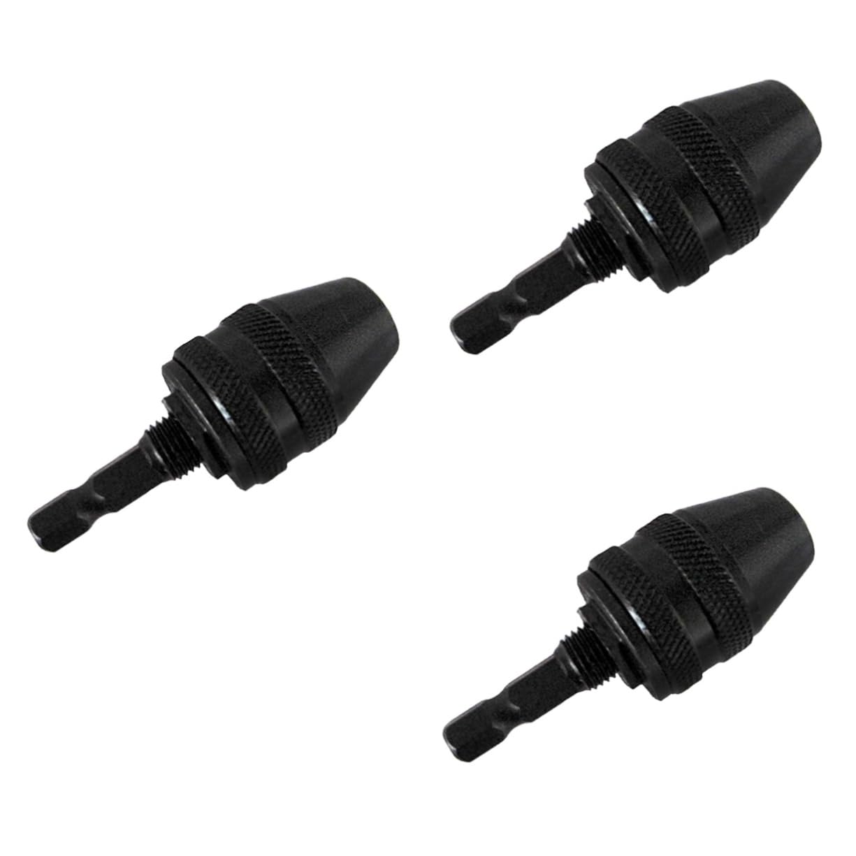 Mandrin auto-serrant sans clé à serrage rapide Uonlytech 3 pièces adaptateur pour visseuse