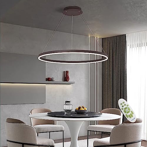 Lustre annulaire à intensité variable pour chambre et salon moderne