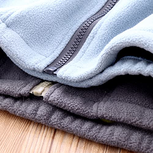 Boy's Full Zip Polar Fleece Jacket Teen Girl's Color Block Sweatshirt Kids Fall Windproof Coat Winter Warm Outwear3