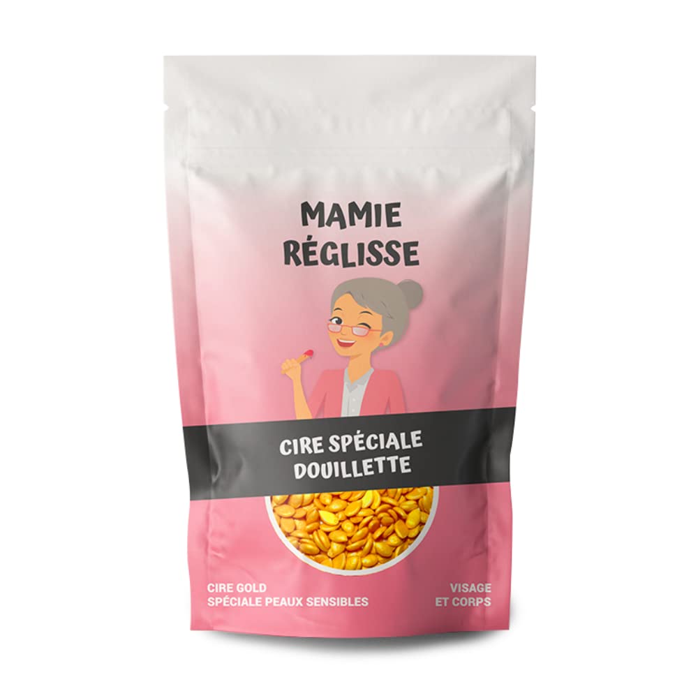 Cire Épilation Gold Spéciale Peaux Sensibles MAMIE RÉGLISSE 200g - 1 sachet